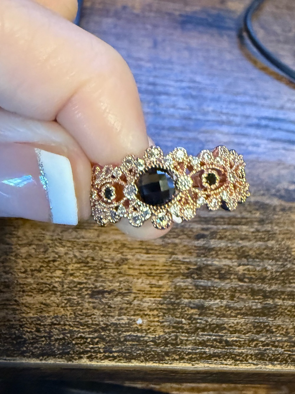 Bomb party Moonlight Tiara ring in rose gold